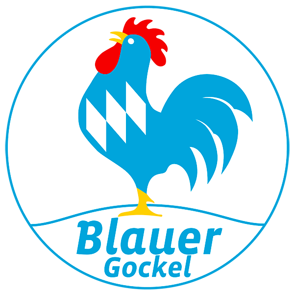 Blauer Gockel Logo